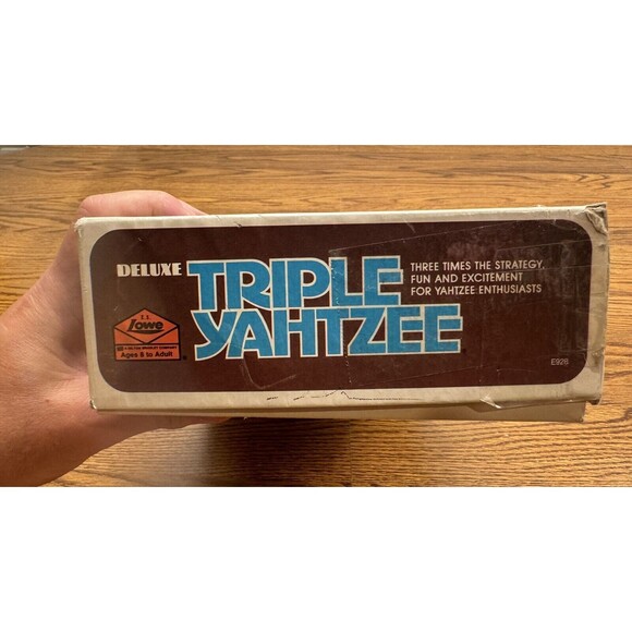 1980 Deluxe Triple YAHTZEE Dice Game By E.S. Lowe Complete! Vintage! See BONUS - Picture 5 of 11